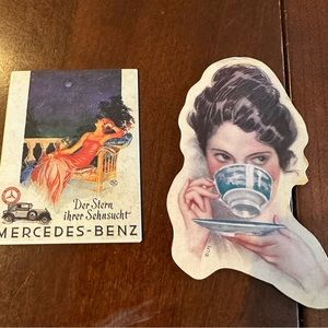 2pc Mercedes Benz 1929 Der Ster ihrer Sehnsucht by Atelier Hans Neumann Magnets